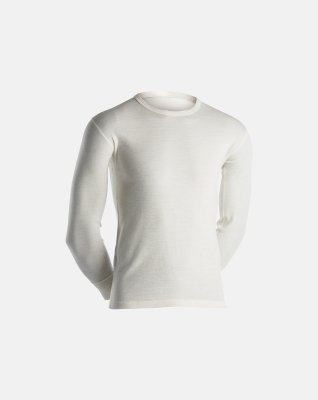 Langærmet t-shirt 2-pak | 100% merino uld | Hvid -Dovre