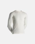 Langærmet t-shirt 2-pak, 100% merino uld, Hvid