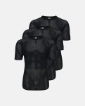 T-shirt "mesh" 3-pak | 100% merino uld | Sort -Dovre