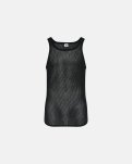 Tanktop "mesh" 3-pak | 100% merino uld | Sort -Dovre
