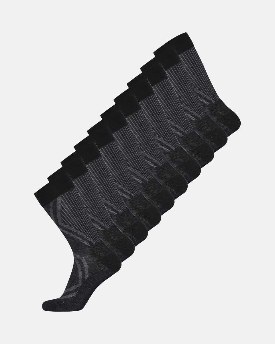 Dovre Strømper 10-pak | Økologisk uld | Sort - 40-43