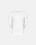 Langærmet t-shirt "grandad" 2-pak | 100% økologisk bomuld | Hvid -JBS