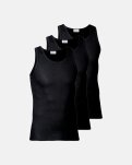 Tanktop 3-pak | 100% bomuld | Sort -JBS