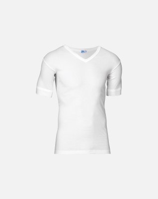 T-shirts "v-neck" 3-pak, 100% bomuld, Hvid