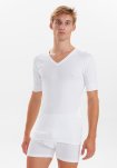 T-shirts "v-neck" 3-pak, 100% bomuld, Hvid