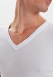 T-shirts "v-neck" 3-pak, 100% bomuld, Hvid