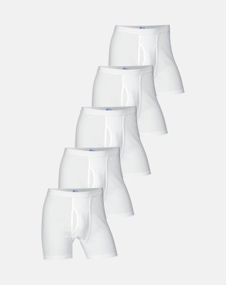 Tights m. gylp 5-pak, 100% bomuld, hvid