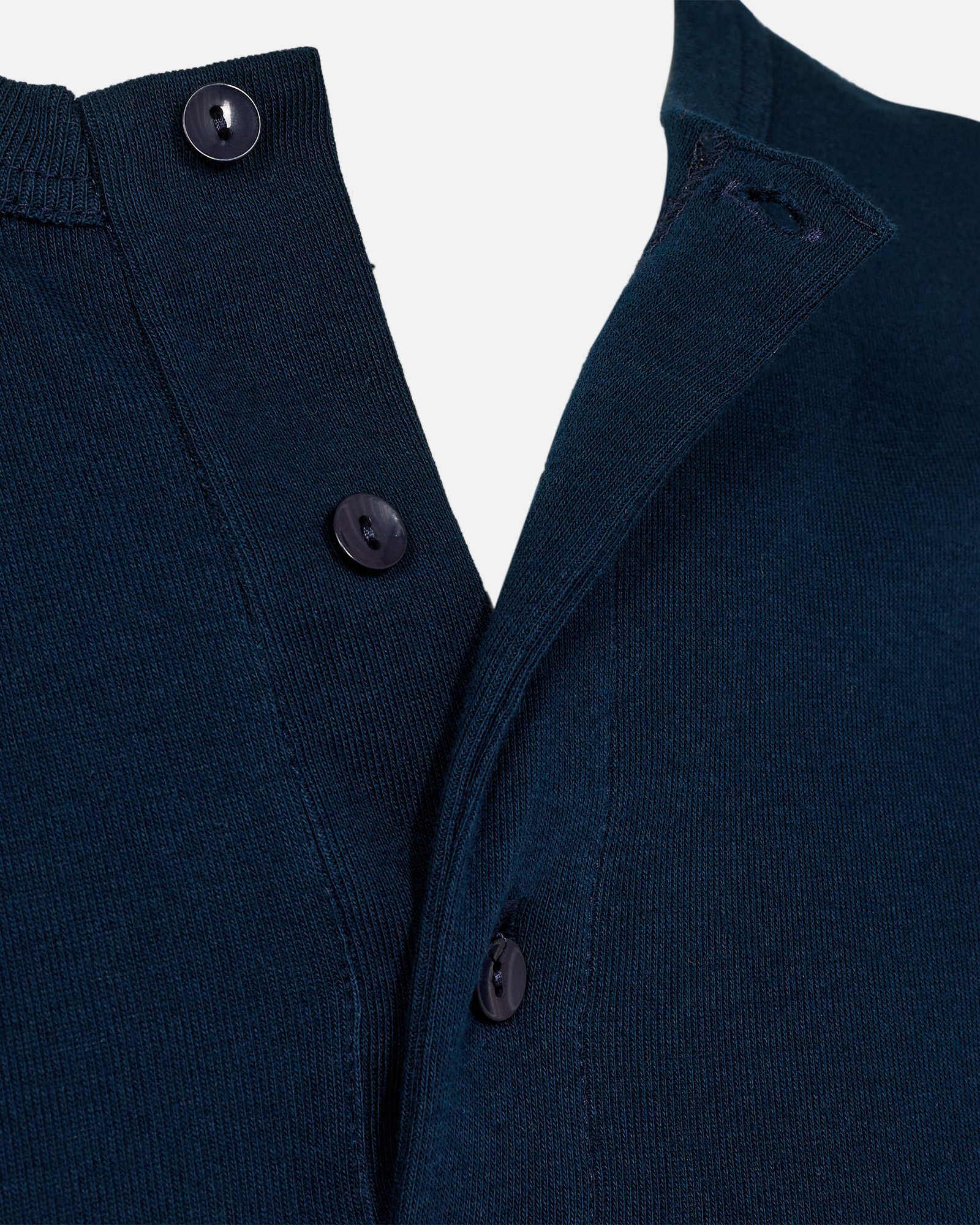 Langærmet t-shirt "Grandad" | 100% økologisk bomuld | Navy -Dovre Langærmet t-shirt "Grandad" | 100% økologisk bomuld | Navy -Dovre