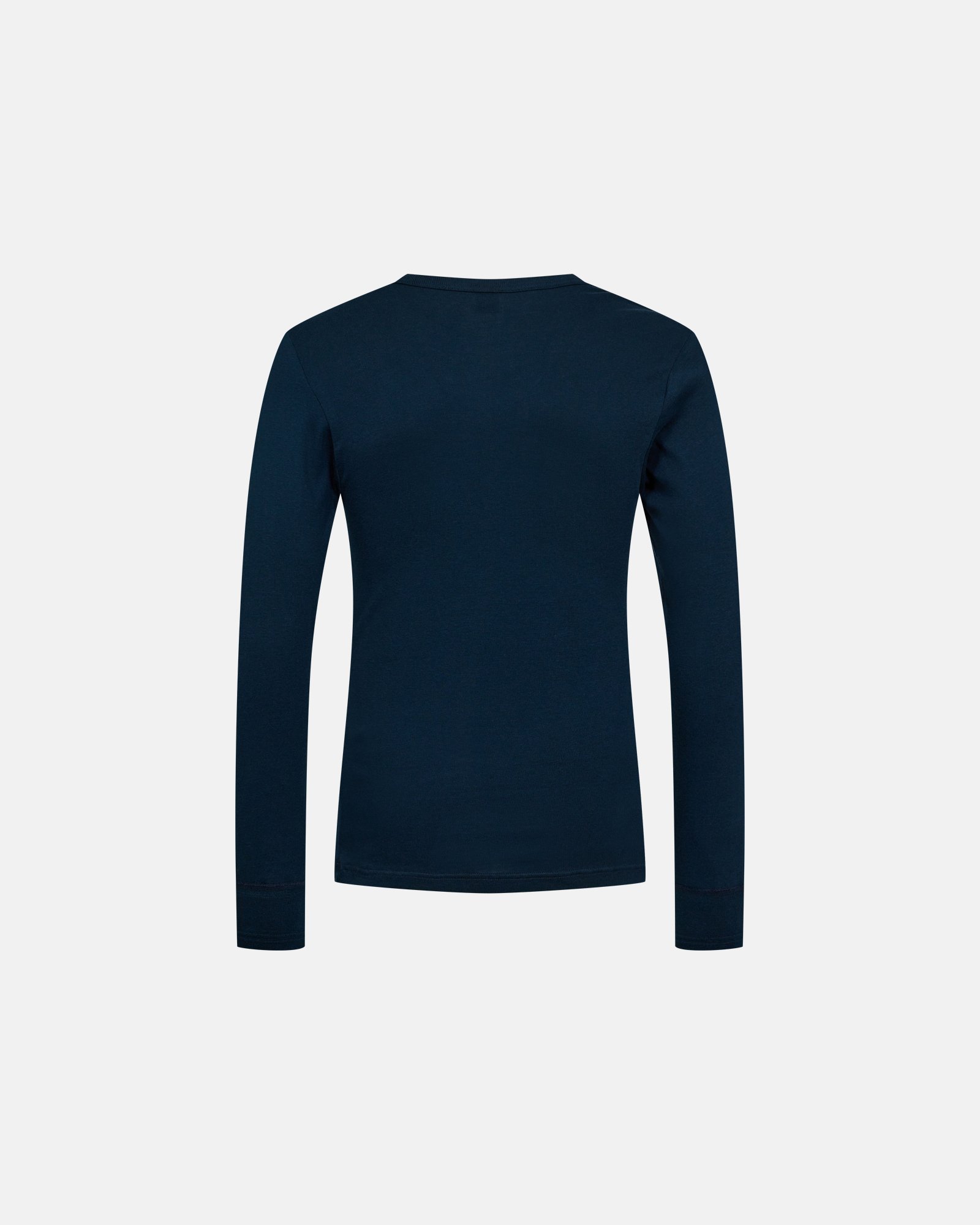 Langærmet t-shirt "Grandad" | 100% økologisk bomuld | Navy -Dovre Langærmet t-shirt "Grandad" | 100% økologisk bomuld | Navy -Dovre