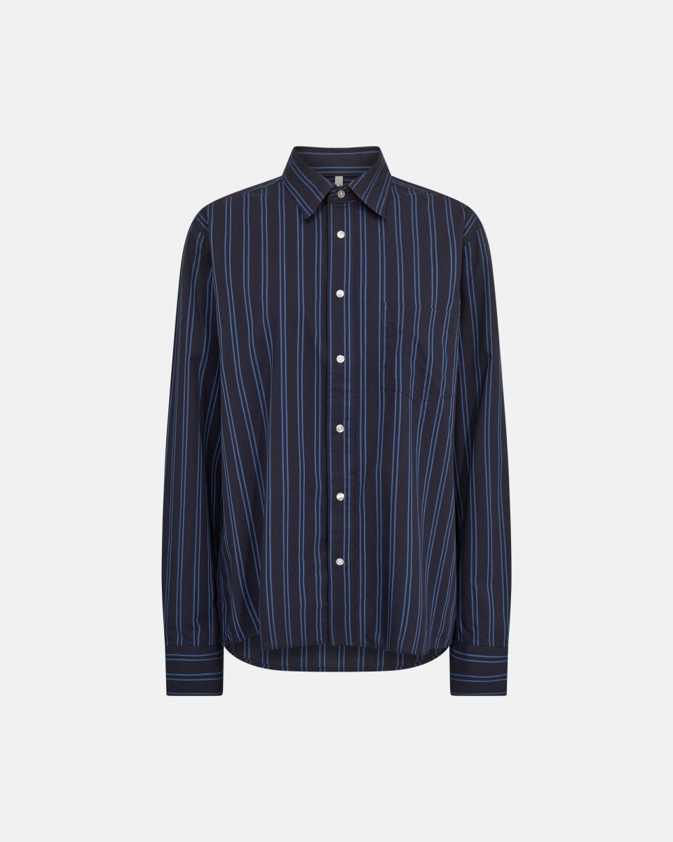 JBS of Denmark Unisex Pyjamasskjorte | Økologisk bomuld | Navy - S
