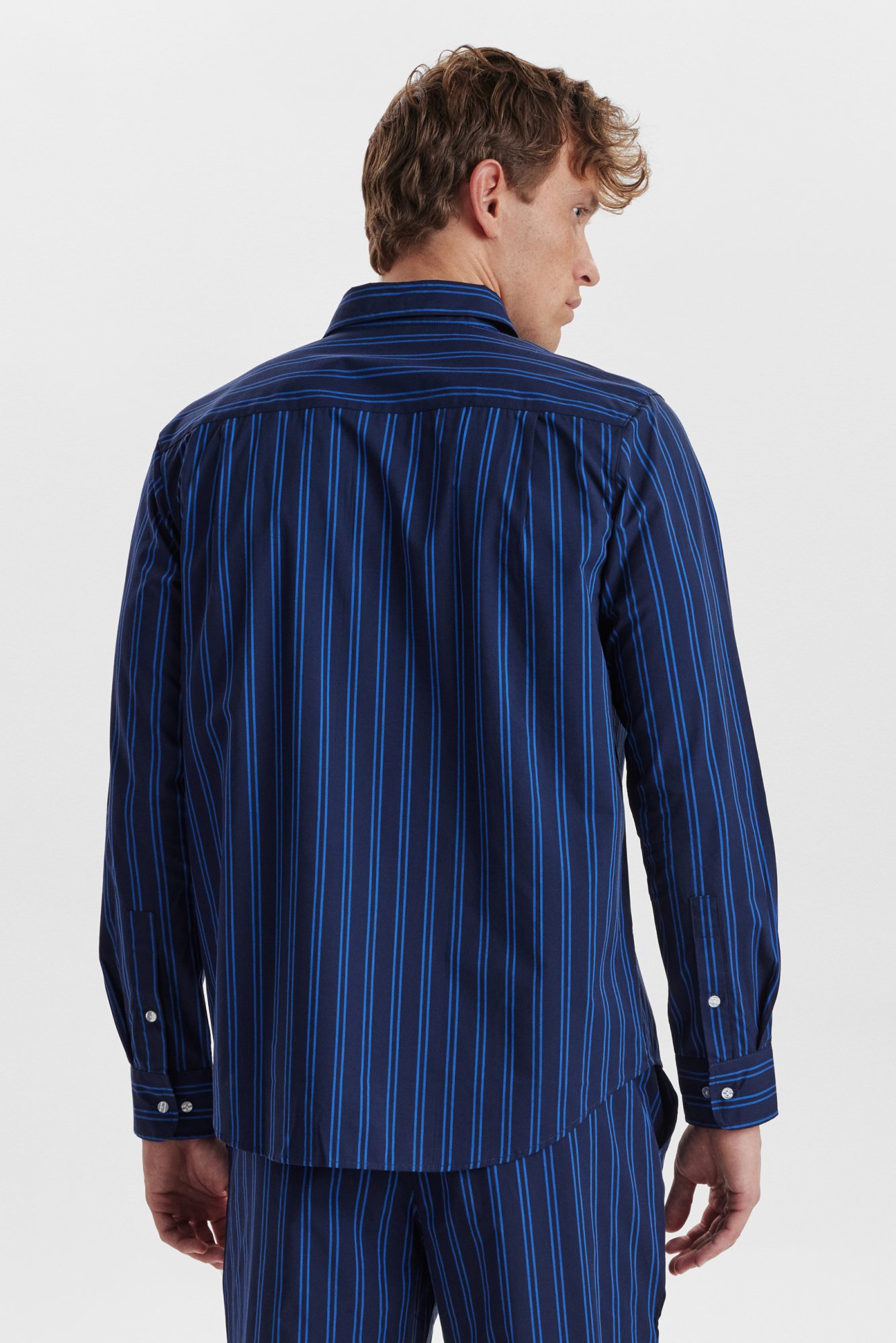 Pyjamasskjorte | Økologisk bomuld | Navy -JBS of Denmark Unisex Pyjamasskjorte | Økologisk bomuld | Navy -JBS of Denmark Unisex