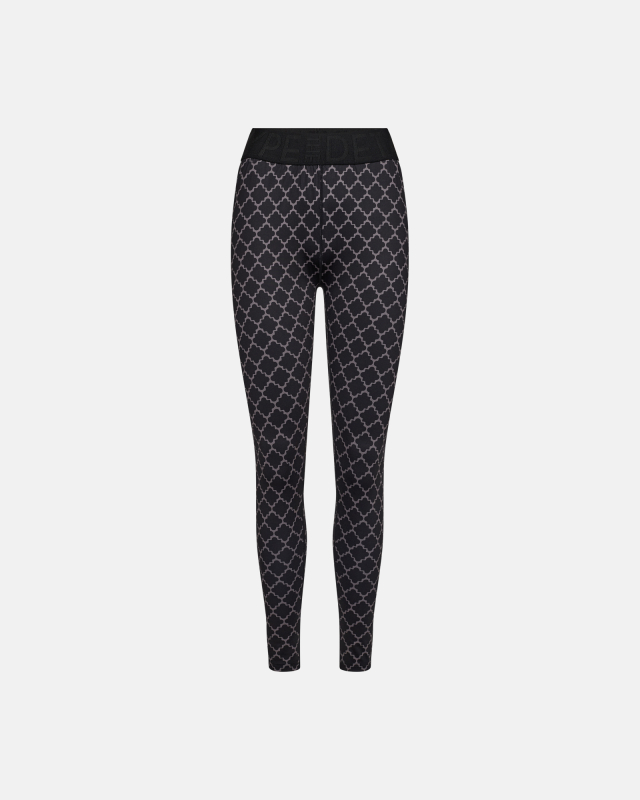 Leggings "logo" | Polyester | Sort