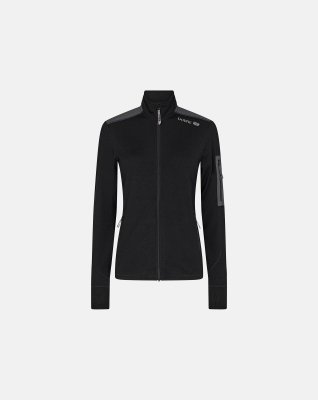 Jakke "zip", Polyester, Sort