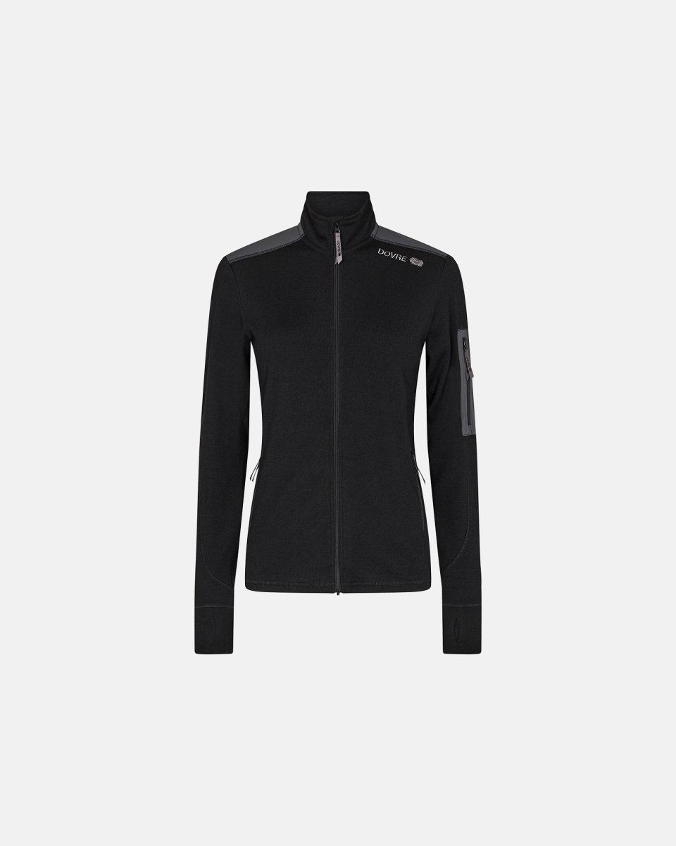 Dovre Women Jakke "zip" | Polyester | Sort - L