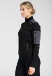 Jakke "zip", Polyester, Sort