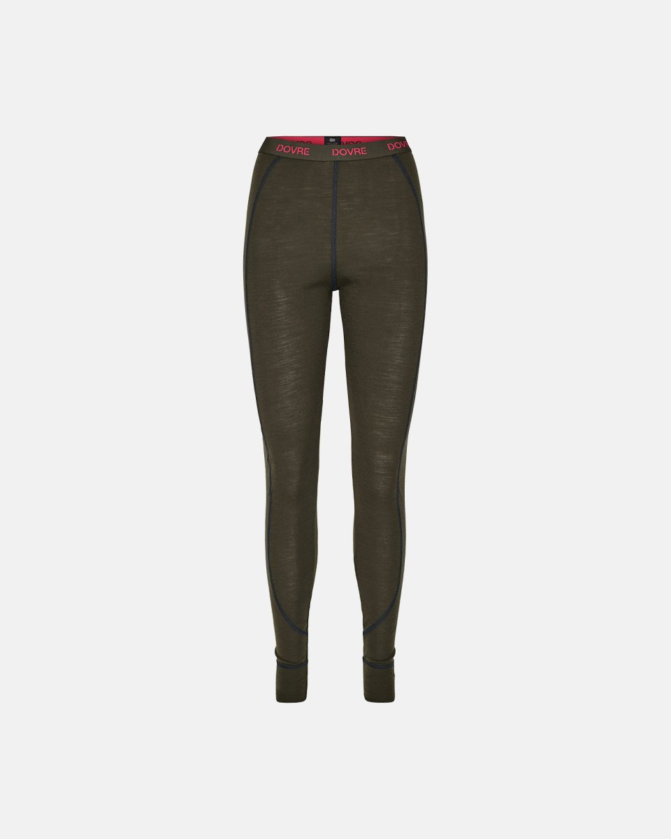 Dovre Women Lange underbukser | 100% uld | Grøn - S