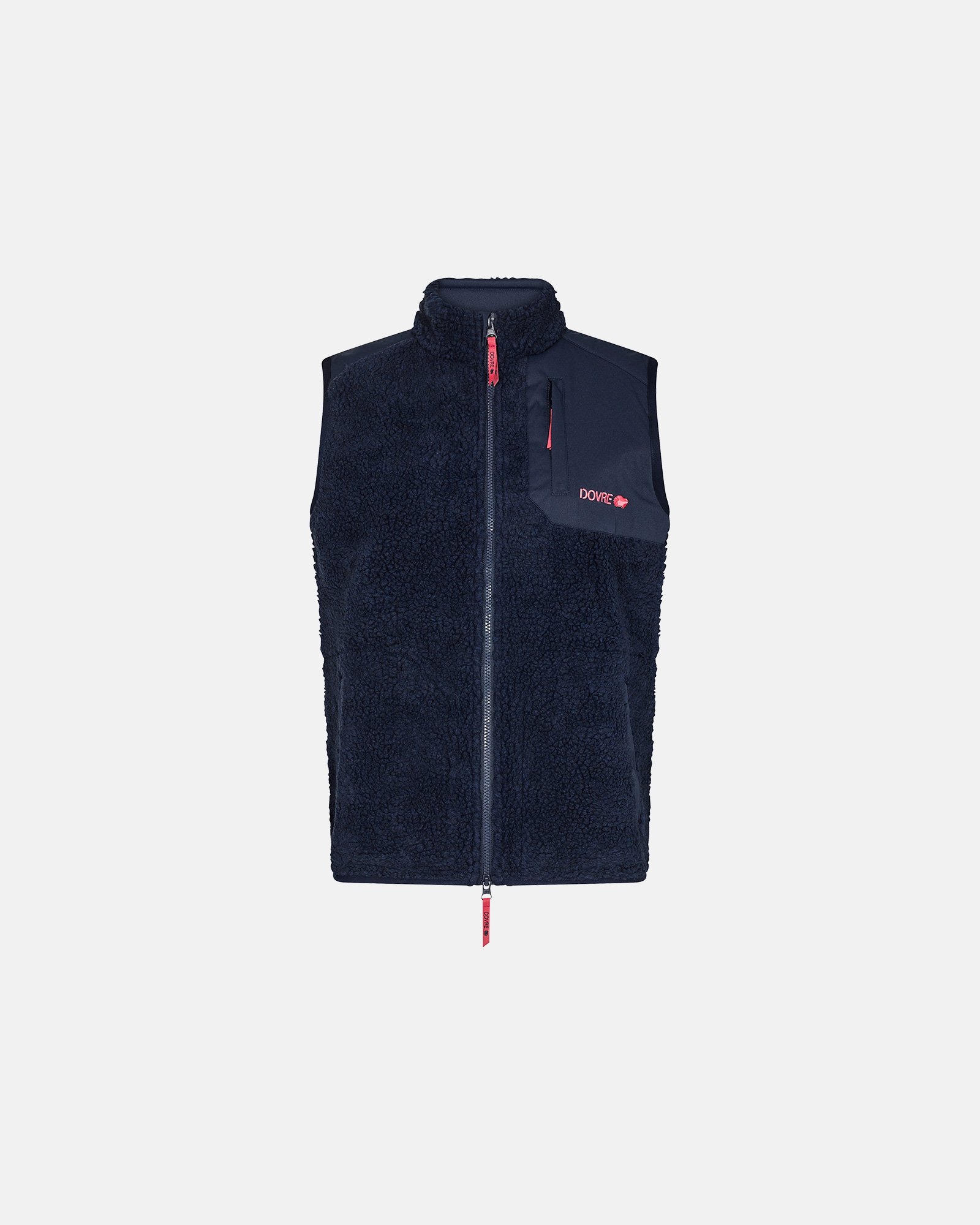 Vest "teddy fleece" | Polyester | Navy -Dovre Women Vest "teddy fleece" | Polyester | Navy -Dovre Women