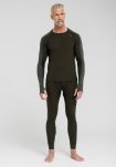Langærmet t-shirt, 100% uld, Grøn