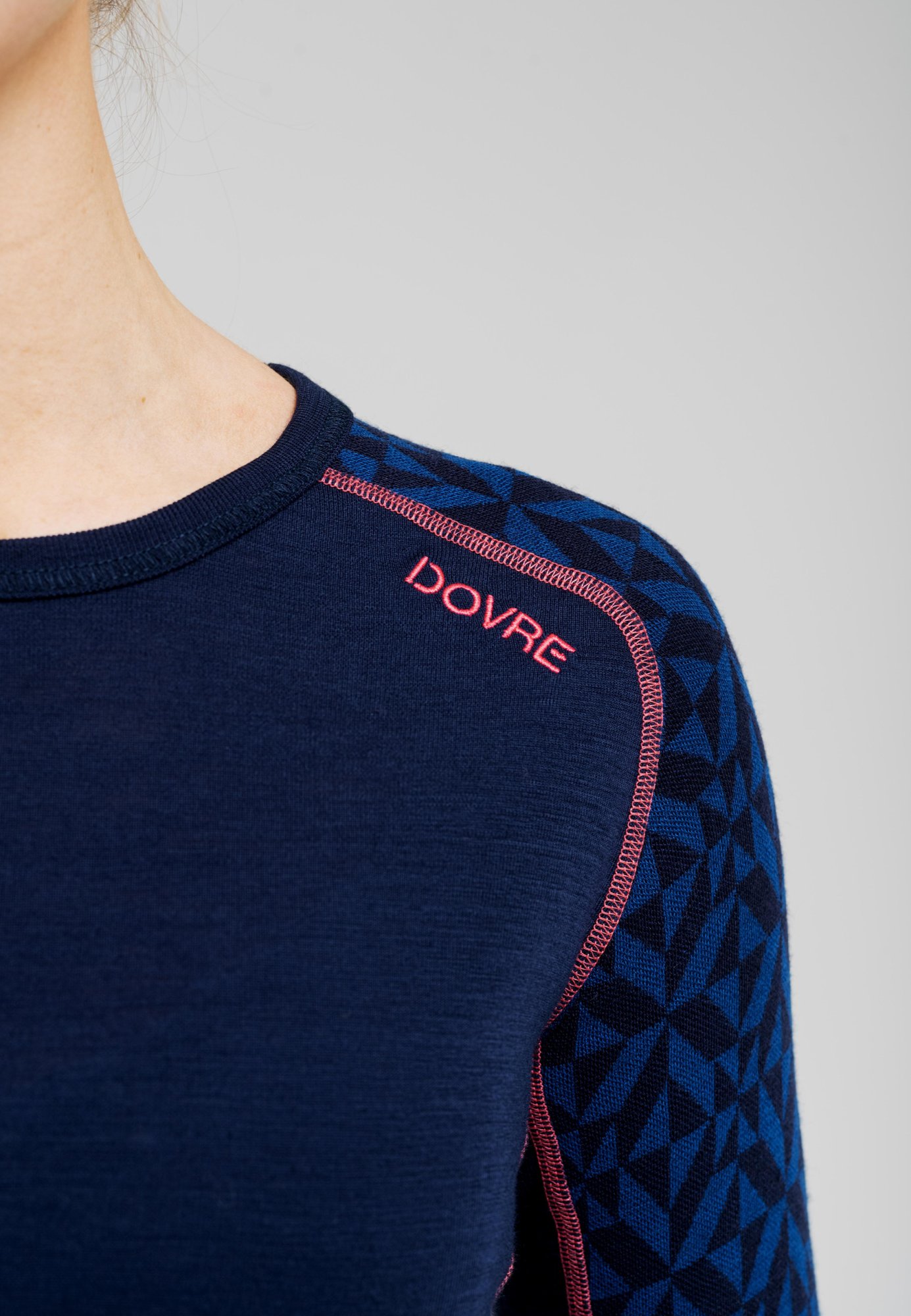 Langærmet undertrøje | 100% uld | Navy -Dovre Women Langærmet undertrøje | 100% uld | Navy -Dovre Women