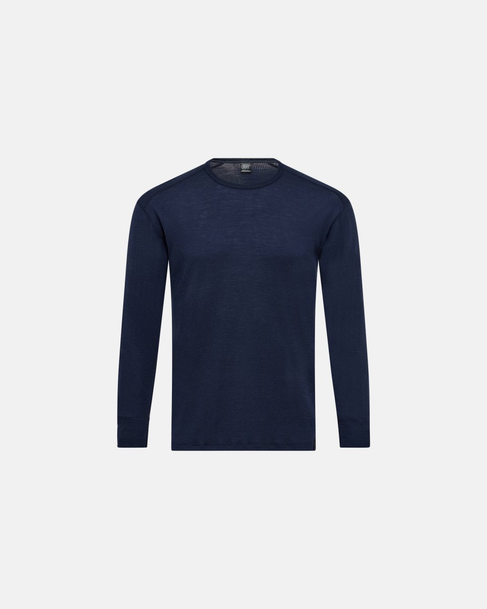 JBS Langærmet t-shirt "wool" | 100% merino uld | Navy - S