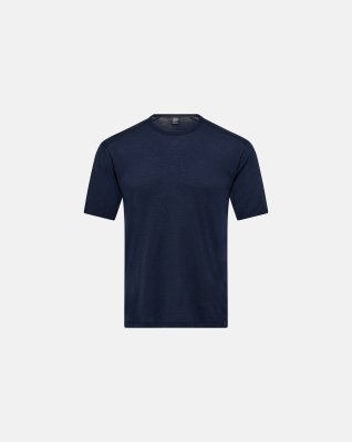 T-shirt "wool", 100% merino uld, Navy