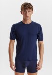 T-shirt "wool", 100% merino uld, Navy