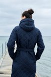 Vinterbadekåbe, fleece, Navy