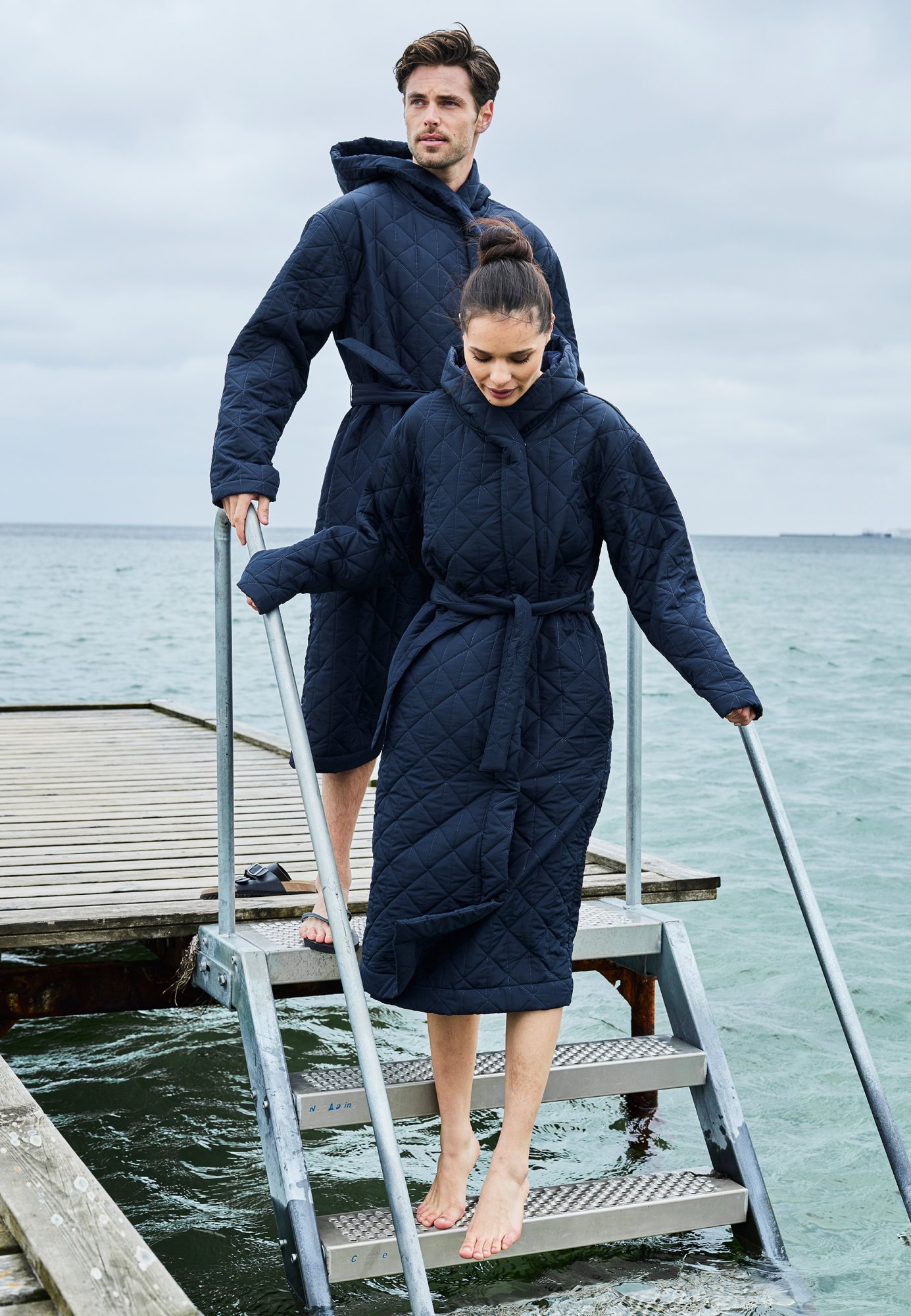Badekåbe til vinterbadere | fleece | Navy -JBS of Denmark Women Badekåbe til vinterbadere | fleece | Navy -JBS of Denmark Women