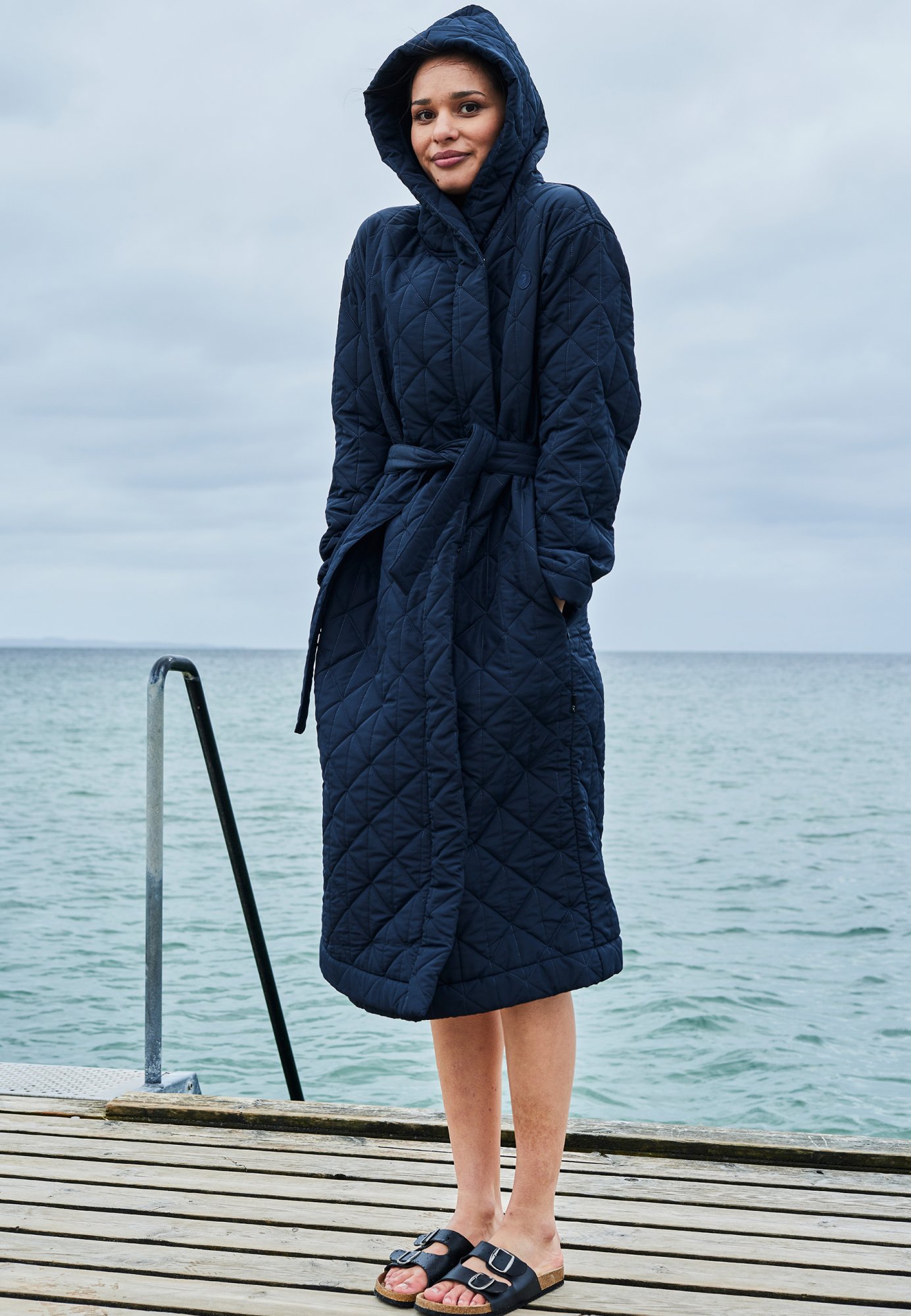 Badekåbe til vinterbadere | fleece | Navy -JBS of Denmark Women Badekåbe til vinterbadere | fleece | Navy -JBS of Denmark Women