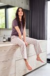 Pyjamasbukser | 100% økologisk bomuld | Brun -JBS of Denmark Women