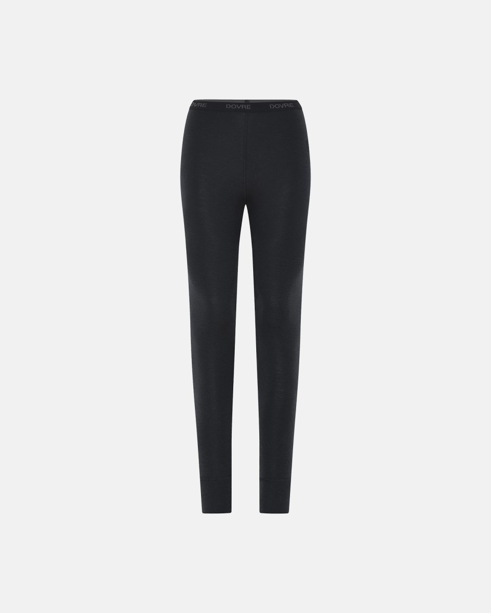 Dovre Women Leggings | 100% merino uld | Sort - S