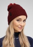Hue, 100% merino uld, Rød