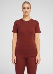 T-shirt, 100% merino uld, Rød