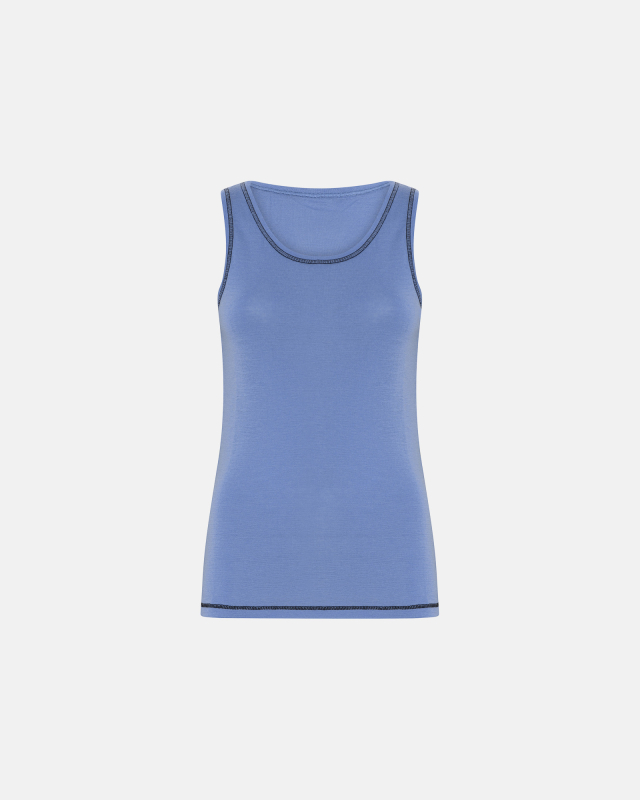 Tanktop | 100% merino uld | Blå