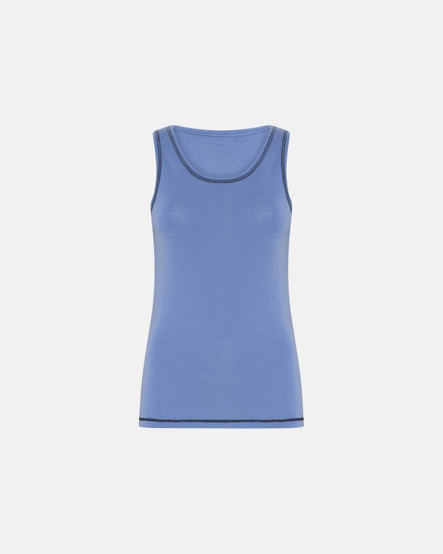 Tanktop | 100% merino uld | Blå