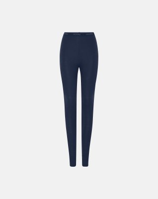 Leggings, 100% merino uld, Navy