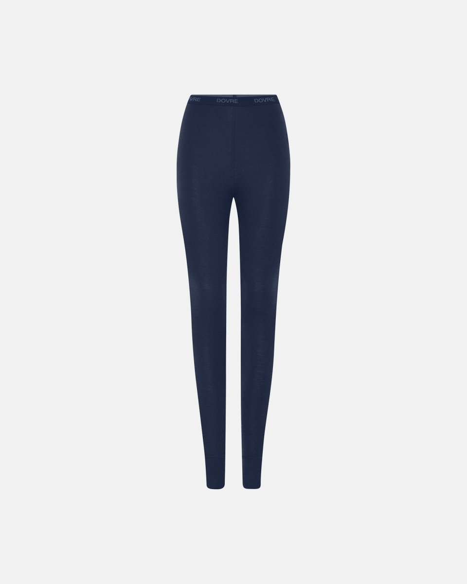 Dovre Women Leggings | 100% merino uld | Navy - S