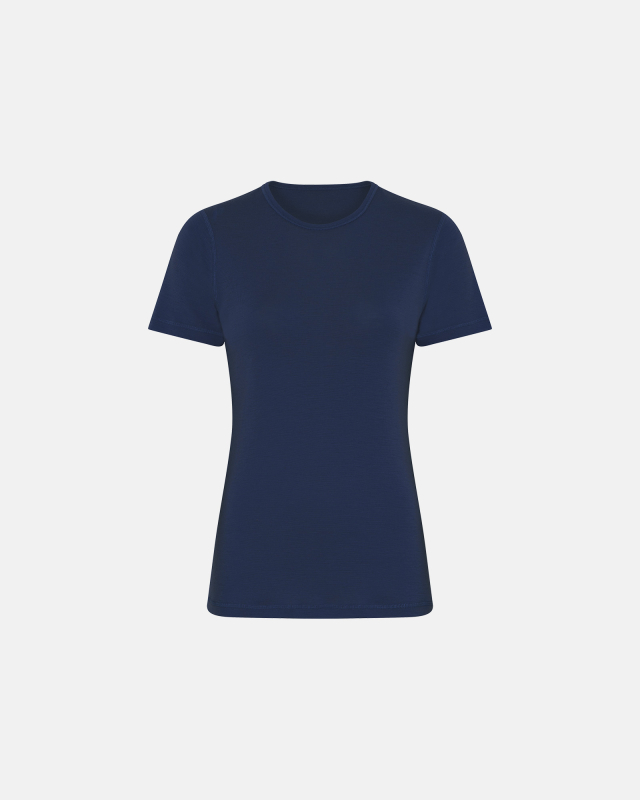 T-shirt | 100% merino uld | Navy