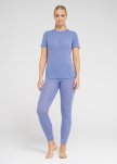 T-shirt, 100% merino uld, Blå