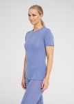 T-shirt, 100% merino uld, Blå