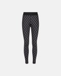 Leggings "Logo", Polyester, Sort