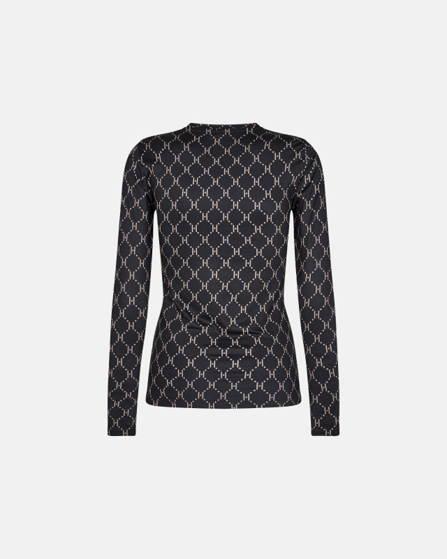 Bluse "Logo" | Polyester | Sort
