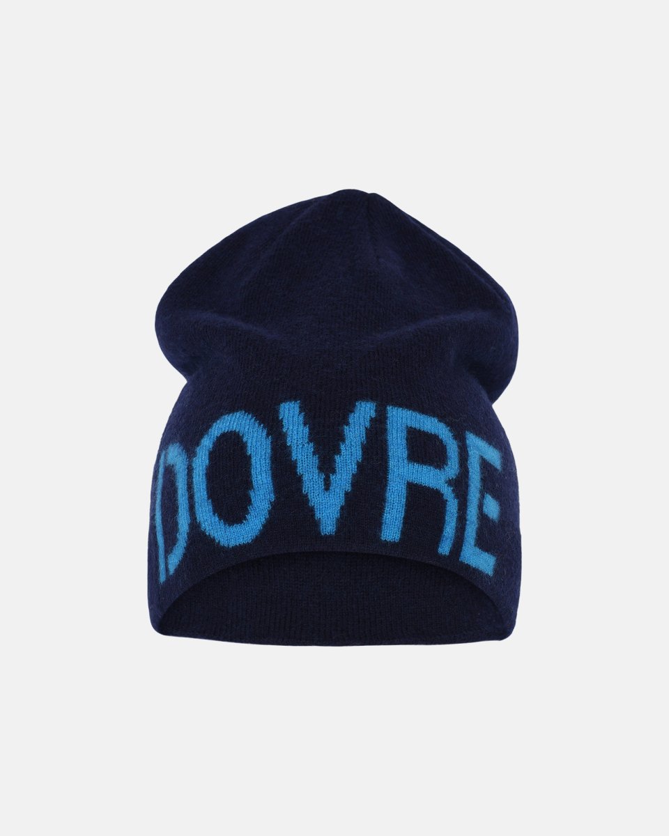 Dovre Beanie | 100% uld | Navy/lys blå - ASS