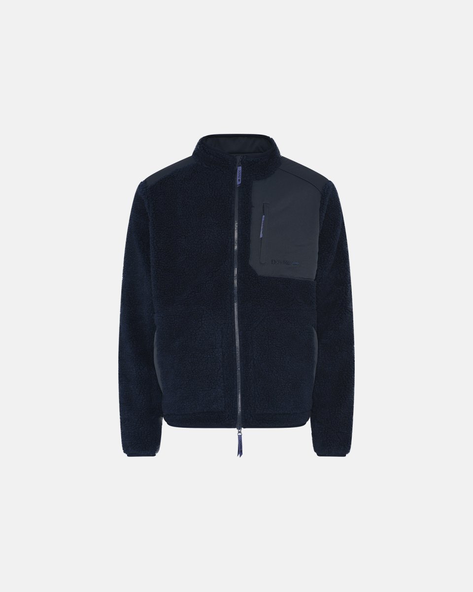 Dovre Teddy fleece jakke | Polyester | Navy - L