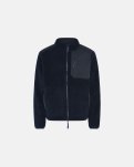 Teddy fleece jakke, Polyester, Navy
