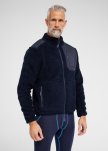 Teddy fleece jakke, Polyester, Navy