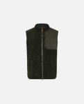 Teddy fleece vest, Polyester, Grøn