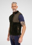 Teddy fleece vest, Polyester, Grøn