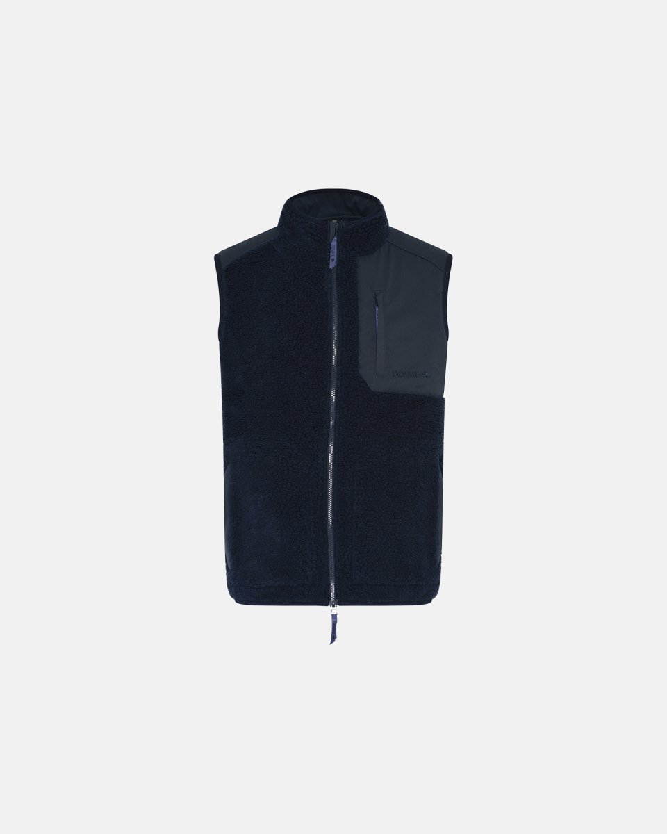 Dovre Teddy fleece vest | Polyester | Navy - S