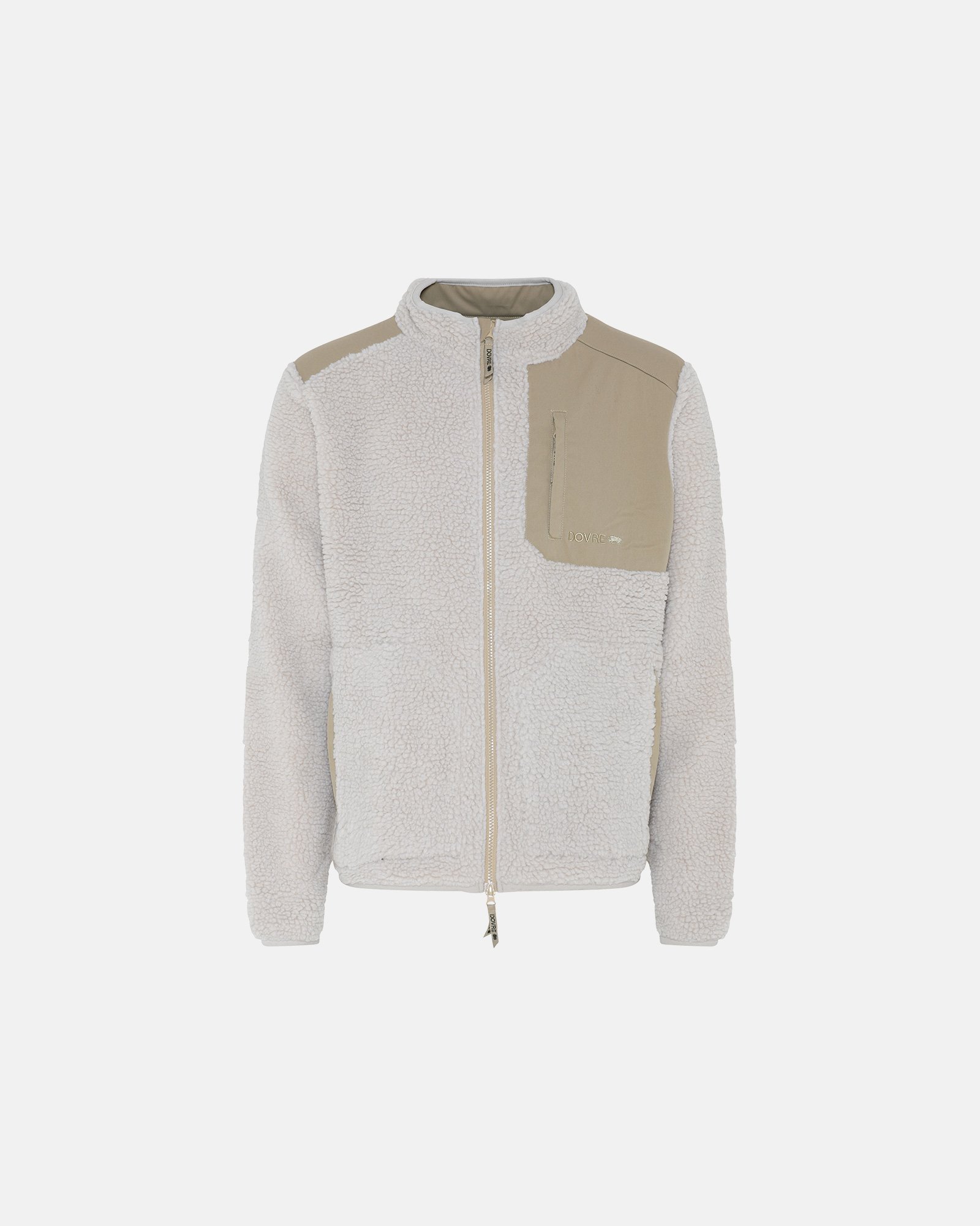 Teddy fleece jakke | Polyester | Beige -Dovre Teddy fleece jakke | Polyester | Beige -Dovre
